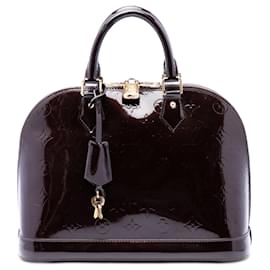 Borsa Louis Vuitton Monogram Vernis Alma PM Purple