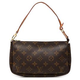 Borsa a tracolla Louis Vuitton Monogram Pochette Accessoires Marrone