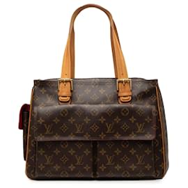 Saco Tote Louis Vuitton Monogram Multipli Cite Castanho