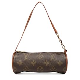 Borsa a mano Louis Vuitton Monogram Papillon Pochette Marrone