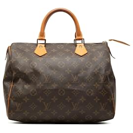 Louis Vuitton Monogram Speedy 30 Boston Tasche Braun