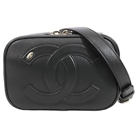 Borsa Camera Chanel CC Mania in pelle di agnello nera
