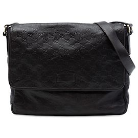 Borsa a tracolla Gucci Guccissima marrone