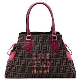 Bolso Fendi Zucca Canvas Etniko Du Jour Marrón