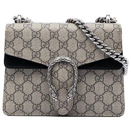 Borsa a Tracolla Gucci Small GG Supreme Dionysus Beige