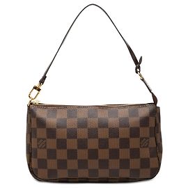 Borsa a tracolla Louis Vuitton Damier Ebene Pochette Accessoires Marrone