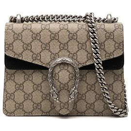 Borsa a Tracolla Gucci Small GG Supreme Dionysus Beige