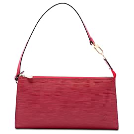 Borsa a tracolla Louis Vuitton Epi Pochette Accessoires rossa
