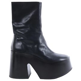 Botas de cuero Jil Sander en negro, talla EU 38