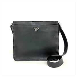 Borsa a tracolla in pelle Prada PRADA Logo