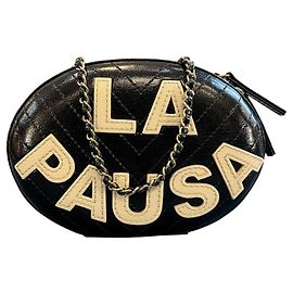 Bolso de hombro de noche 2018 Chanel Chevron Lambskin La Pausa