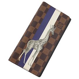 Louis Vuitton Damier Savanna Portefeuille Brazza Long Wallet