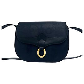 Borsa in pelle Christian Dior Vintage con motivo logo Trotter