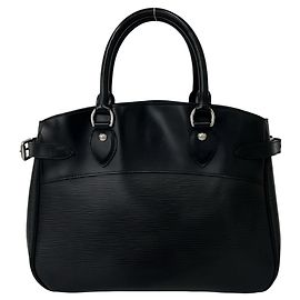 Borsa a mano Louis Vuitton Passy PM in pelle nera