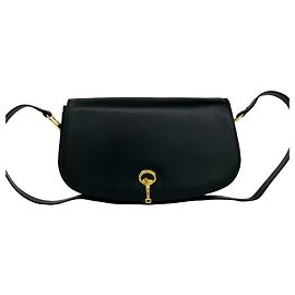 Bolso de hombro de cuero Gucci Vintage con herrajes Horsebit