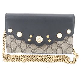 Portafoglio a catena Gucci GG Supreme 431478