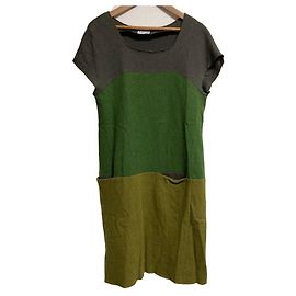 Autre Marque Jocomomola Color Block Wollkleid