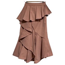 Autre Marque eimy istoire Falda Sirena con Volantes y Línea Peplum