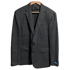 Polo Ralph Lauren Custom Fit tailliertes Wolljacke mit Glen-Check