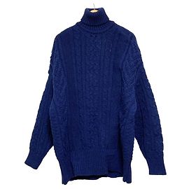 Autre Marque noir kei ninomiya Rollkragenpullover mit Zopfstrick