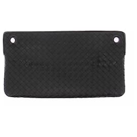 Bottega Veneta Pochette in pelle intrecciato nera