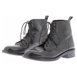 Botines Saint Laurent de piel negra talla 40