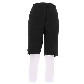 Thom Browne Pantalones cropped rectos negros