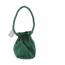 Autre Marque Borsa "Potli" in raso verde