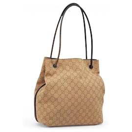 Bolso Tote Gucci Medium de lona GG beige