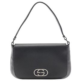 Gucci Borsa a tracolla One shoulder G intrecciata nera