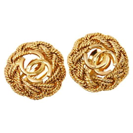 Chanel Vintage Coco Mark Kettenohrringe