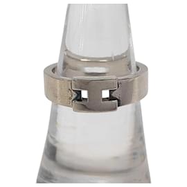 Hermès Anello Hermes Hercules Silver Band Ring