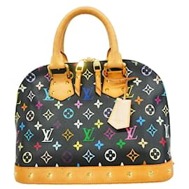 Borsa a mano Louis Vuitton Alma Monogram Multicolor M92646 Noir