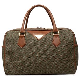 Saint Laurent Boston Bag aus grünem PVC