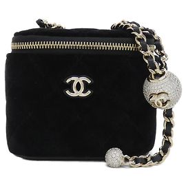 Bolsa de Ombro Chanel AP1447 em Veludo
