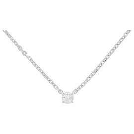 Collana con pendente in oro bianco 18K e diamanti Cartier