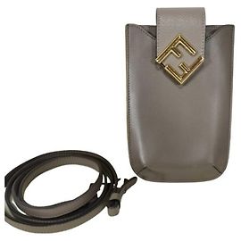 Borsa a tracolla per telefono Fendi FF Diamond