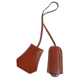 Hermès Charm per borsa Hermes Handbag Charm Keyfetout in Brown