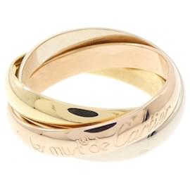 Cartier Trinity Ring aus Rosa Weiß und Gelbgold