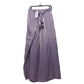Zara Pantalones Satinados Anchos Estilo Pareo con Lazo