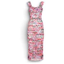 Dolce & Gabbana Blumen-Mieder-Kleid aus Tüll