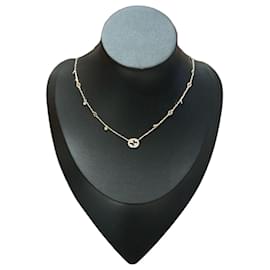 Gucci Interlocking G Halskette 18K Gelbgold Diamanten