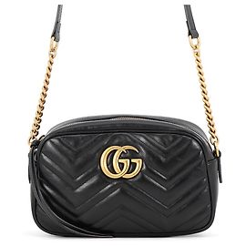 Bolsa de Ombro com Corrente Gucci GG Marmont Quilted Small