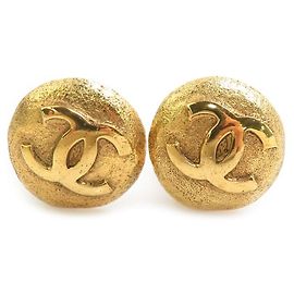 Brincos de pressão Chanel Gold