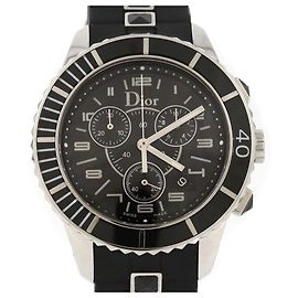 Christian Dior Crystal Chrono CD114317R001 Armbanduhr aus Edelstahl, Quarz