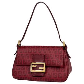 Bolso de hombro Fendi Zucchino Mamma Baguette