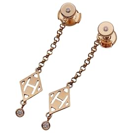 Hermès Orecchini a lobo Hermes Pink Gold