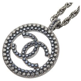 Collana con ciondolo a catena rotonda Chanel Coco Mark