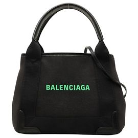 Borsa a mano e a tracolla Balenciaga Cabas XS Navy