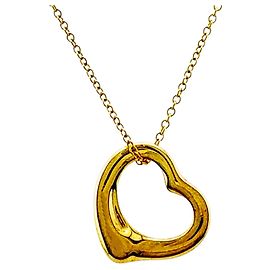 Tiffany & Co. Open Heart Necklace in 18K Yellow Gold